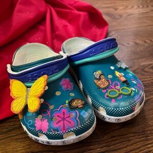 CROCS Kids' Teal and Yellow Water Shoes